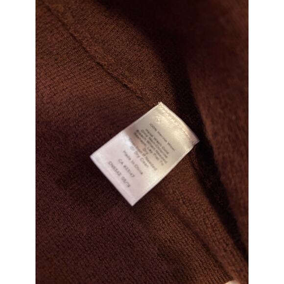 Talbots Petite Pure Merino Wool Sweater Jacket – SP – Chestnut Brown - Picture 6 of 7